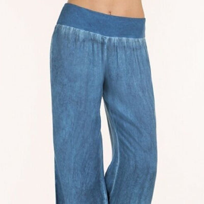 Pantalones Denim Casual de Pierna Ancha para Mujer - Image 11