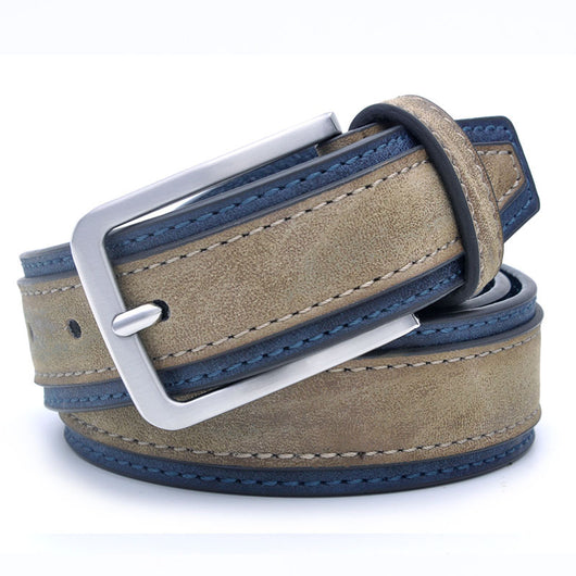 Cinturón de Cuero PU para Hombre con Hebilla de Pasador - Image 7