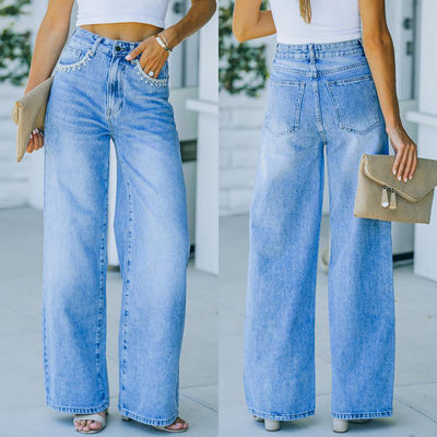 Pantalones Vaqueros Sueltos Lavados WISH para Mujer - Image 8