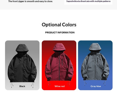 Gabardina Deportiva para Hombre con Capucha - Image 19