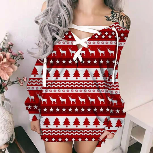 Suéter Navideño de Manga Larga para Mujer - Otoño e Invierno - Image 15