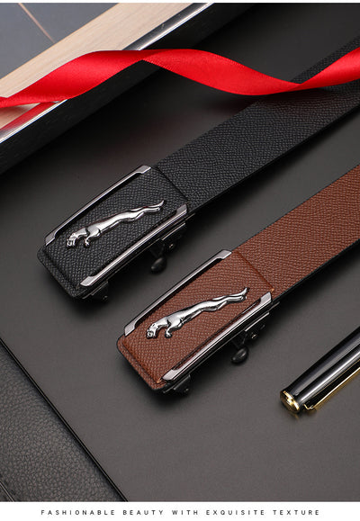 Cinturón de Cuero para Hombre con Hebilla Automática sin Agujeros - Image 14