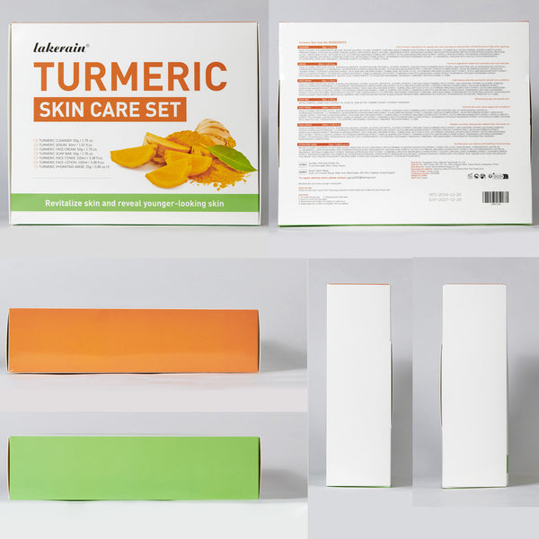 Set Completo de Cuidado Facial con Cúrcuma e Hidratación Profunda