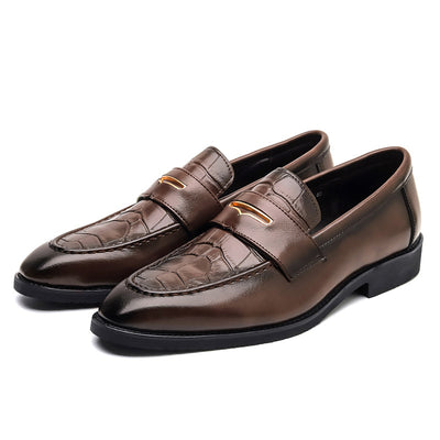 Zapatos Formales de Cuero para Hombre Talla Grande - Diseño Puntiagudo Elegante - Image 5