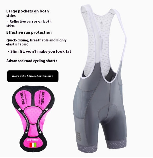 Pantalón Corto de Ciclismo con Cintura Alta y Bolsillos - Protección Solar Transpirable - Image 12