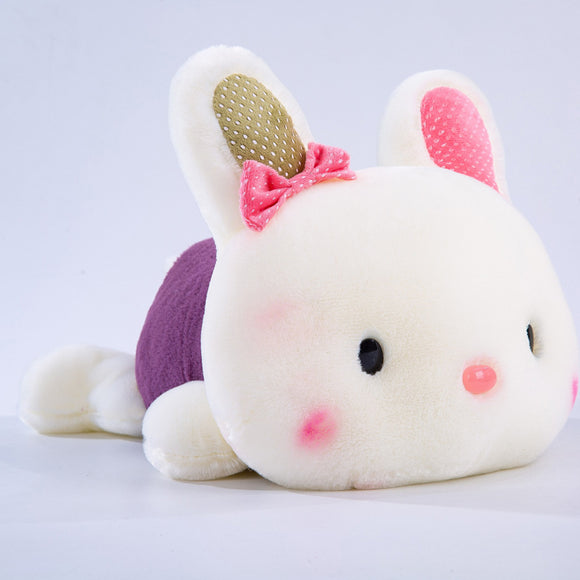 Almohada Peluche Conejo Acostado - Muñeco Suave y Adorable