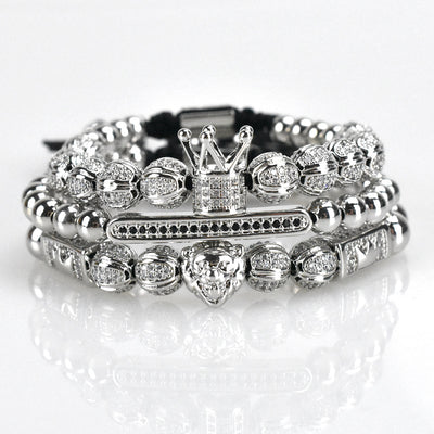 Pulsera para Hombre Cabeza de León con Circones en Cobre - Image 9