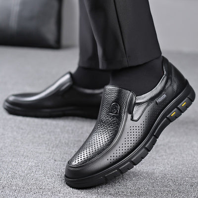 Zapatos de Cuero para Hombre con Suela Flexible y Respirable