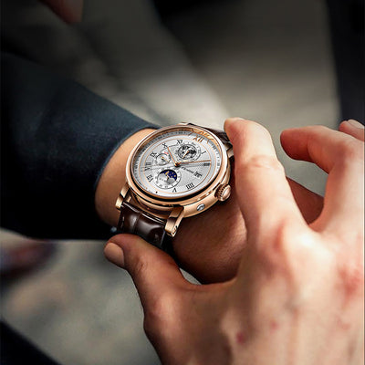 Reloj Automático Fases Lunares Resistente al Agua para Hombre - Image 3
