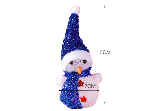 Muñeco de Nieve Navideño Luminoso con Partículas LED Multicolor - Image 9