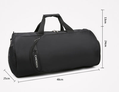 Bolsa Deportiva Cilíndrica para Hombre - Bolsa de Entrenamiento Multideporte Impermeable - Image 3