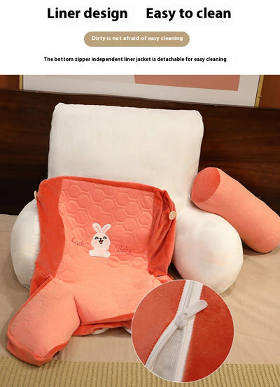Almohada de Látex Elevada con Soporte Cervical y Funda Acolchada Premium - Image 34