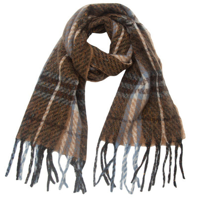 Bufanda Escocesa Unisex con Flecos y Borlas - Image 11