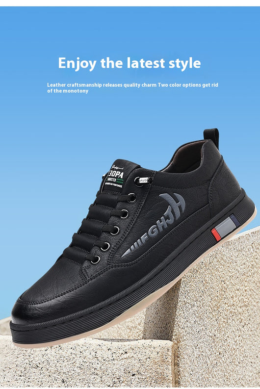 Zapatos de Cuero Casual Transpirables para Hombre - Diseño Versátil - Image 8