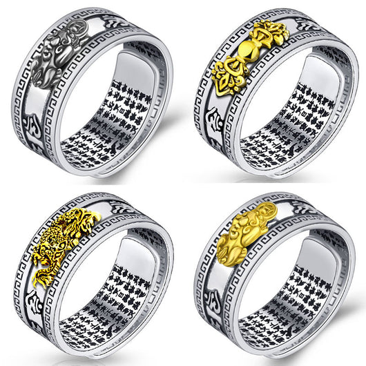 Anillo Plata Tailandesa Pixiu Amuleto de Fortuna - Image 9
