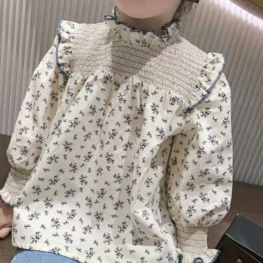 Blusa Vaquera Bebé Cuello de Encaje Floral Manga Larga - Image 10