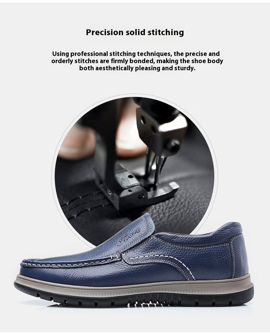 Zapatos Casuales de Cuero Impermeables y Ligeros para Hombre - Image 21
