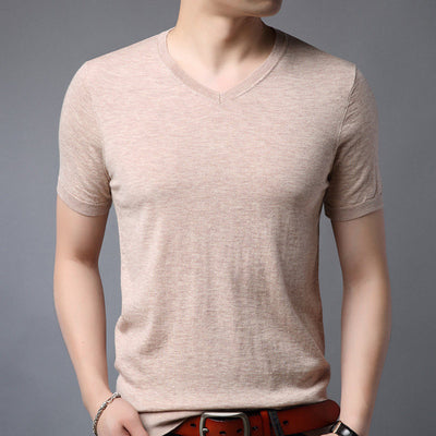 Camiseta de Lana Manga Corta para Hombre - Primavera - Image 10