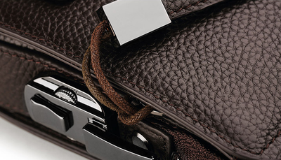 Cartera de Cuero Genuino para Hombre con Cierre de Combinación - Image 10