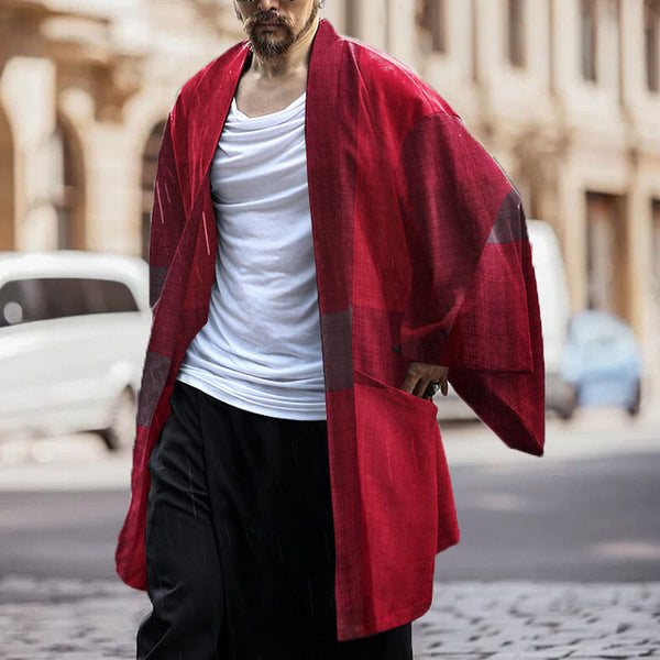 Capa Camisa Holgada de Costura Suelta para Hombre