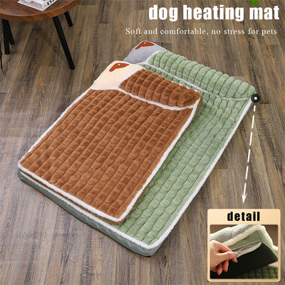 Cama Térmica Removible para Mascotas - Almohadilla Abrigada para Perros y Gatos