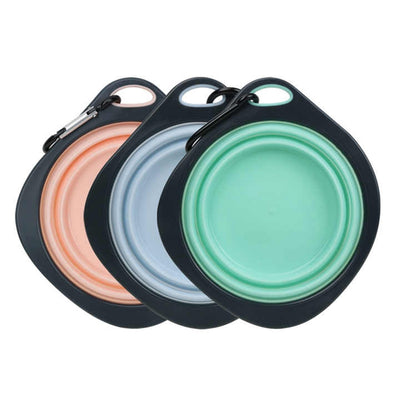 Comedero Plegable Portátil para Mascotas - Tazón de Viaje Multicolor para Perros y Gatos - Image 4