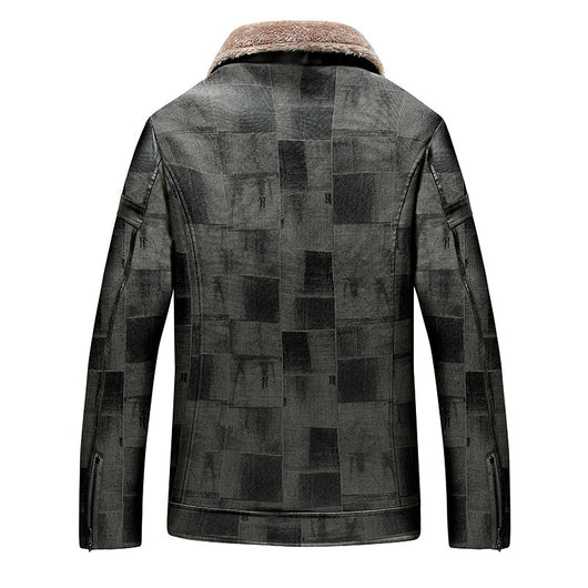Chaqueta de Cuero para Hombre Adulto con Forro de Terciopelo - Image 3
