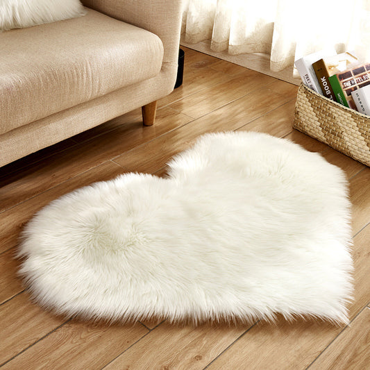 Tapete Corazón Antideslizante Decorativo - Estilo Femenino y Acogedor
