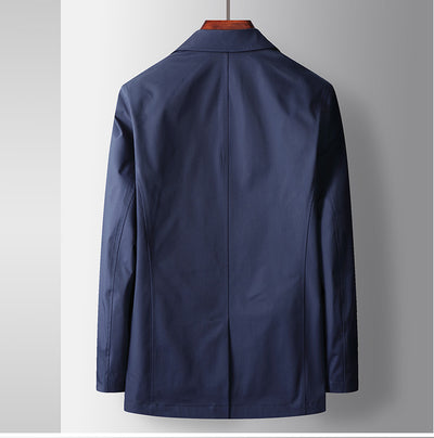 Abrigo Tipo Trench Doble Botonadura Lujo Ligero para Hombre - Image 10