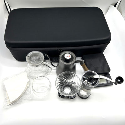 Kit Completo de Café Manual: Molinillo, Hervidor de Vidrio Doble Capa y Báscula Electrónica - Image 6