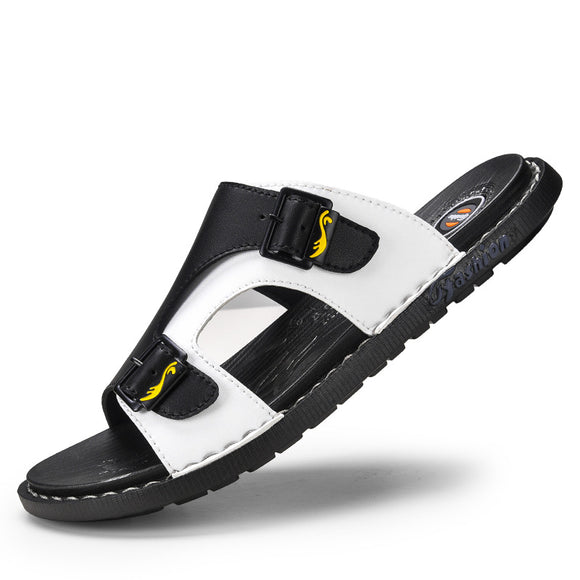 Pantuflas Casuales de Cuero para Hombre - Comodidad Outdoor