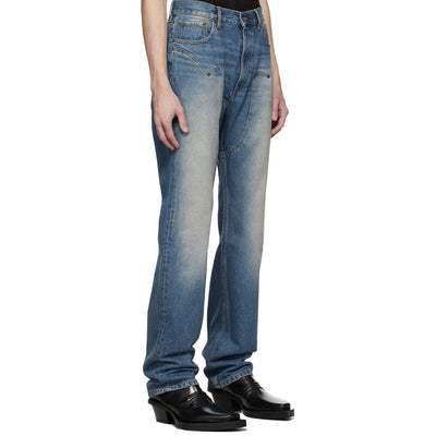 Pantalón Vaquero Slim Fit Azul Desteñido con Costuras Clásicas - Image 11