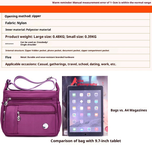 Bolso Bandolera de Nylon Ligero para Mujer - Image 18