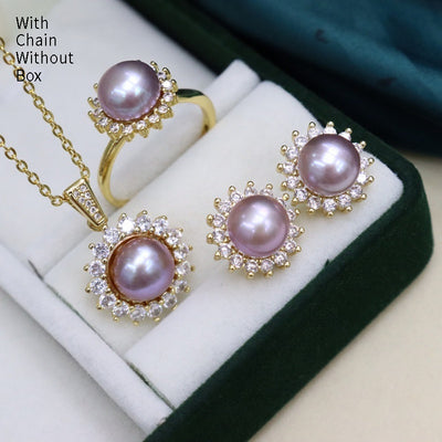 Conjunto de Collar de Perlas de Agua Dulce - Diseño Versátil y Elegante - Image 8