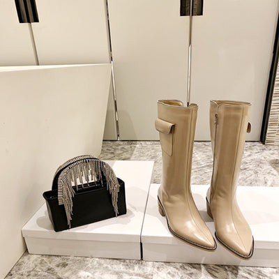 Botas Vaqueras Mujer con Cierre Lateral en Cuero Genuino - Image 10
