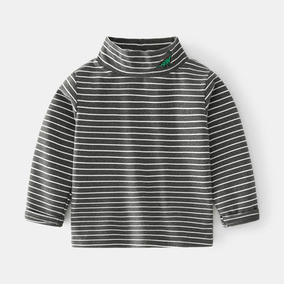 Camisa Casual de Rayas para Niño - Manga Larga Cómoda y Versátil - Image 5