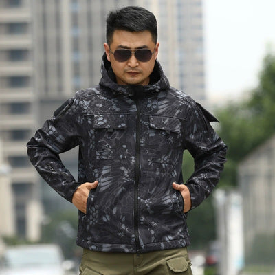 Chaqueta Táctica Camuflaje con Forro Polar para Deportes al Aire Libre - Image 10