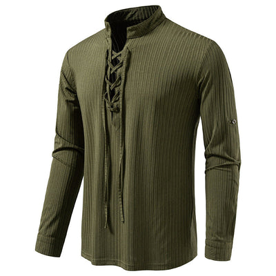 Playera Casual de Manga Larga con Cordón Ajustable para Hombre - Image 13