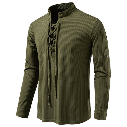 Playera Casual de Manga Larga con Cordón Ajustable para Hombre - Image 13