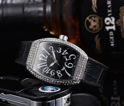 Reloj Casual de Hombre Estilo Barril con Movimiento de Cuarzo - Image 5