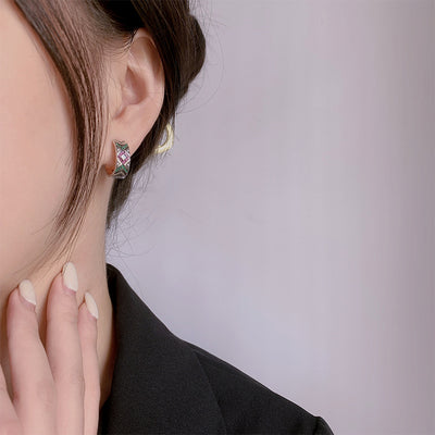 Aretes Tribales Multicolor en Plata 925 Hipoalergénicos para Mujer - Image 8