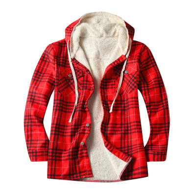 Chamarra Tipo Shirt con Capucha y Forro Polar para Hombre - Image 4