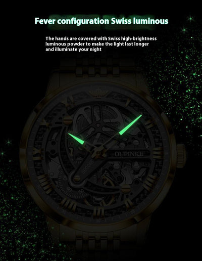 Reloj Mecánico Automático Hueco de Lujo para Hombre - Image 22