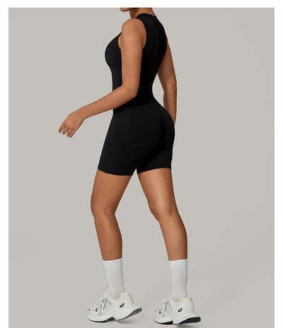 Jumpsuit Elegante Sin Mangas con Cuello Alto y Cierre - Image 13