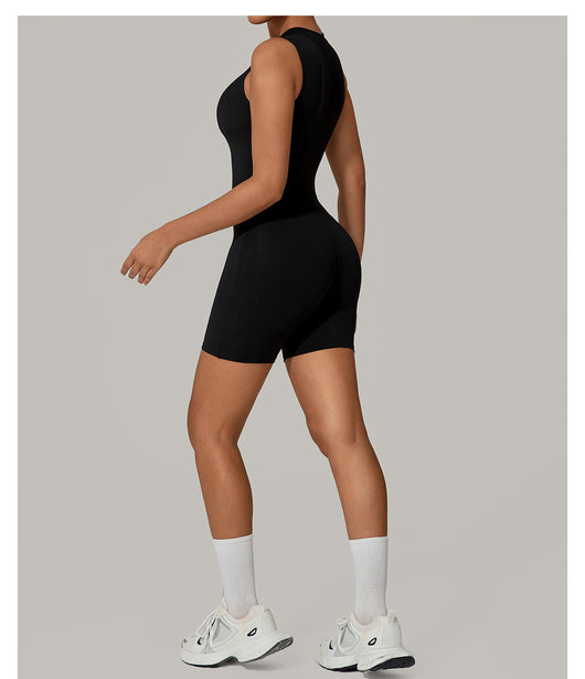 Jumpsuit Elegante Sin Mangas con Cuello Alto y Cierre - Image 13