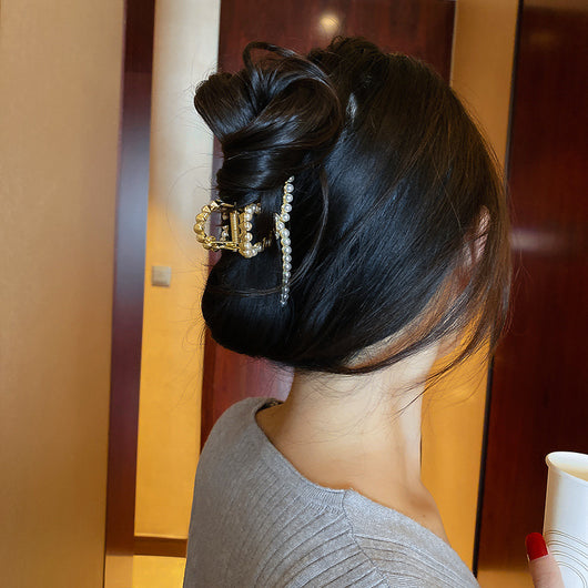 Clip Tiburón Coreano de Elegancia Temperamental para Recogido de Cabello - Image 9