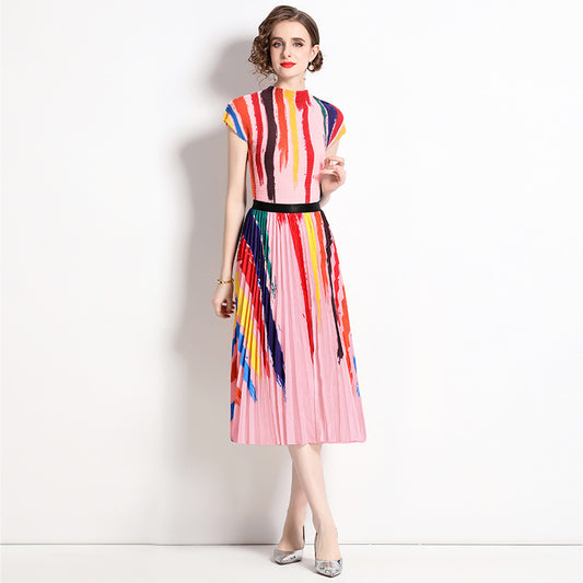 Conjunto Peplum Antienvejecimiento: Top Holgado y Falda Plisada Reductora - Image 2