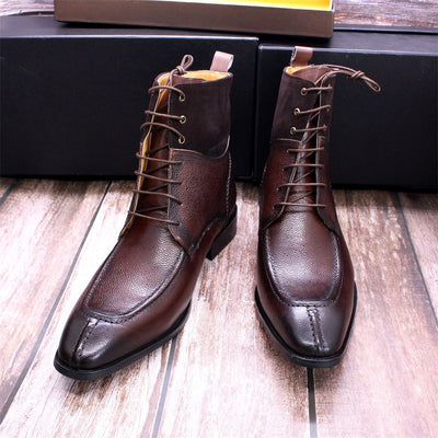 Botas de Motociclista de Cuero Genuino Artesanales para Hombre - Image 5