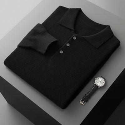 Suéter de Cachemira para Hombre con Cuello Solapa - Image 8