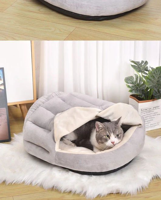 Cama Térmica Felina Cerrada con Cortina - Nido de Invierno Premium - Image 7